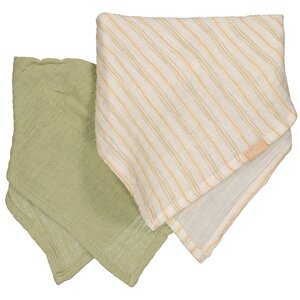 LEVV Levv newborn baby neutraal Bandana Foppe aop Camel Light Stripe