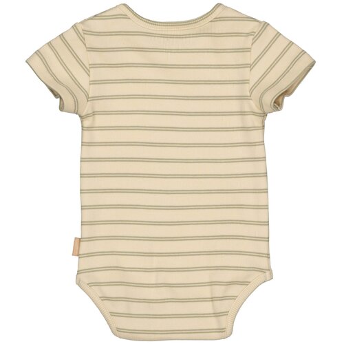 LEVV Levv newborn baby jongens romper Fred aop Olive Stripe