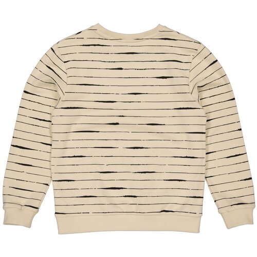 LEVV Levv jongens sweater Falko aop Sand Stone Stripe