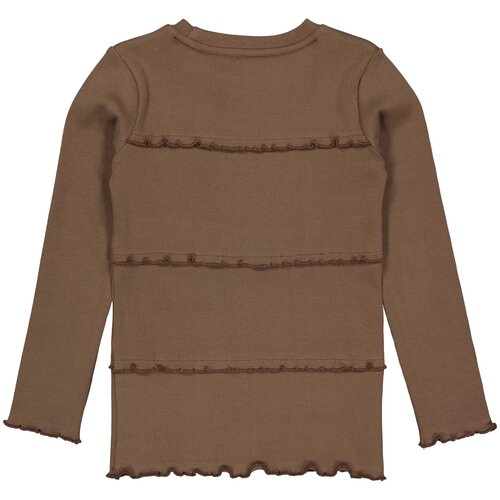 LEVV Levv meisjes shirt Genivy Brown Dust