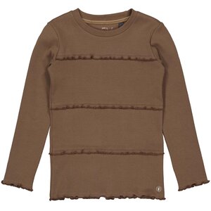 LEVV Levv meisjes shirt Genivy Brown Dust