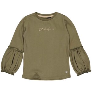 LEVV Levv meisjes shirt Gerdien Green Olive