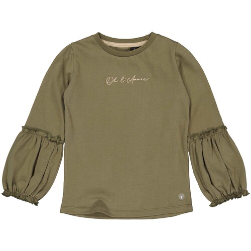 LEVV Levv meisjes shirt Gerdien Green Olive