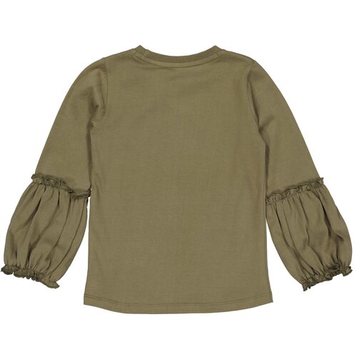 LEVV Levv meisjes shirt Gerdien Green Olive