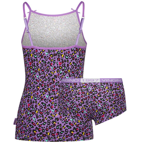 Vingino Vingino meiden ondergoed set Singlet Animal Flower Lilac