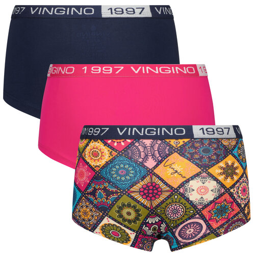 Vingino Vingino meiden ondergoed 3-pack boxers Mandala Multicolor Blue