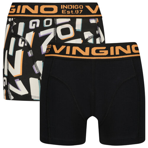 Vingino Vingino jongens ondergoed 2-pack boxers Deep Black