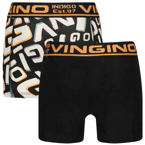 Vingino Vingino jongens ondergoed 2-pack boxers Deep Black