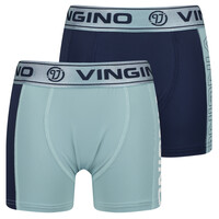 Vingino jongens ondergoed 2-pack boxers Hydro Dark Blue