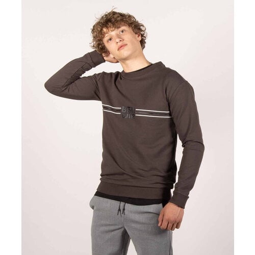 Bellaire Bellaire jongens sweater met twee strepen After Dark