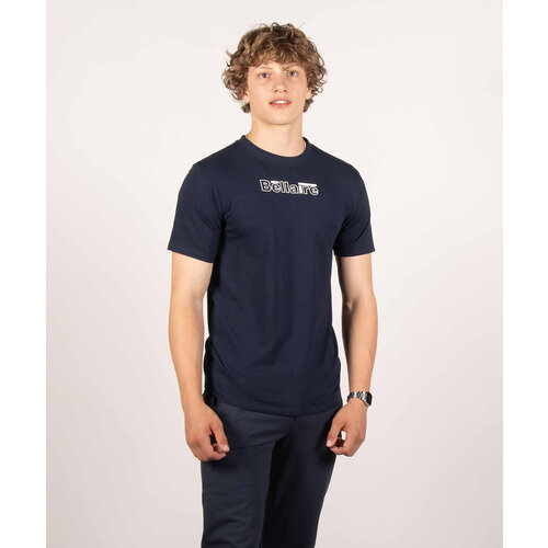 Bellaire Bellaire jongens t-shirt met logo Navy Blazer