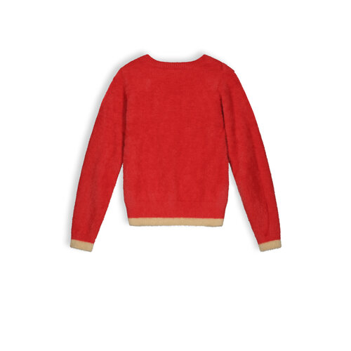 NoNo NoNo meisjes fijn gebreide sweater Ketan Samba Red