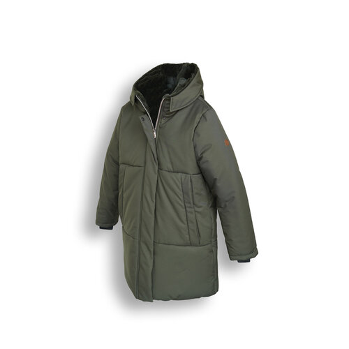 NoBell NoBell meiden lange winterjas Belvina Army Green