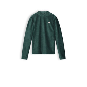 NoBell NoBell meiden velours rib shirt Kobus Pine Green