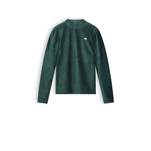 NoBell NoBell meiden velours rib shirt Kobus Pine Green