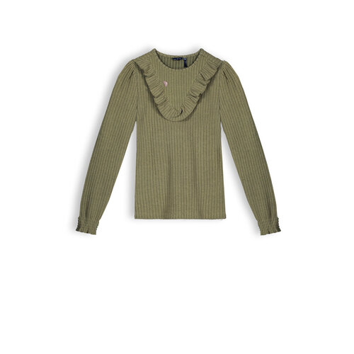 NoBell NoBell meiden shirt Kobo Burnt Olive