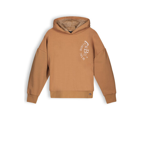 NoBell NoBell meiden hoodie Kumy Animal Brown