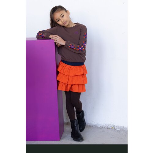 B.Nosy B.Nosy meisjes sweater Gwen Walnut