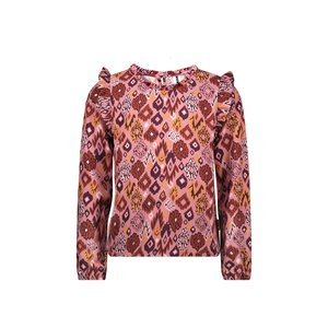 B.Nosy B.Nosy meisjes blouse Philou Pleasant aop