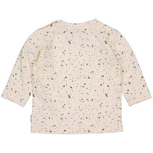 Quapi Quapi newborn baby jongens shirt Carson aop Camel Soft Splash