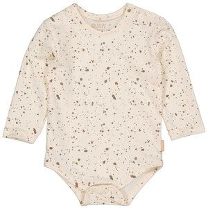 Quapi Quapi newborn baby jongens romper Che aop Camel Soft Splash