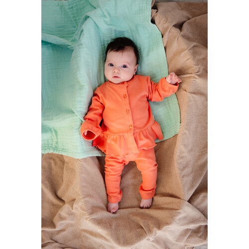 Quapi Quapi newborn baby meisjes legging Clara Pink Coral