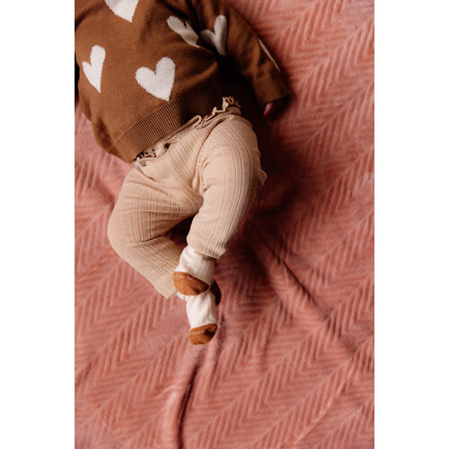 Quapi Quapi newborn baby meisjes broek Ciara Camel Soft
