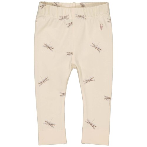 LEVV Levv newborn baby meisjes broek Zuze aop White Dragonfly