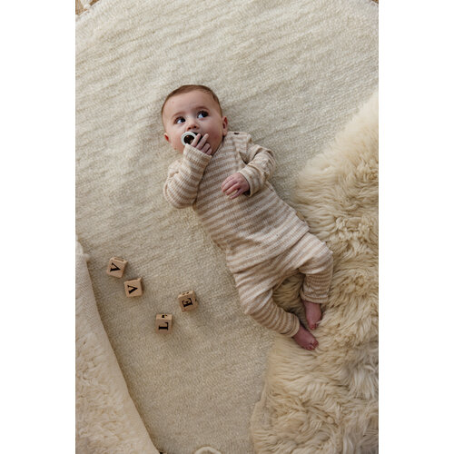 LEVV Levv newborn baby jongens broek Zuva aop Brown Stripe