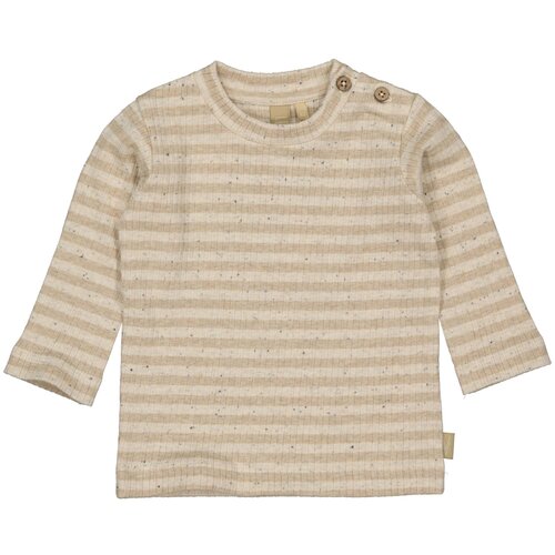 LEVV Levv newborn baby jongens shirt Zaid aop Brown Stripe