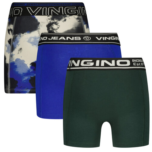 Vingino Vingino jongens ondergoed 3-pack boxers Smokey Deep Black