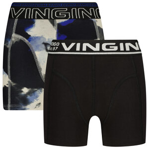 Vingino Vingino jongens ondergoed 2-pack boxers Smokey Deep Black