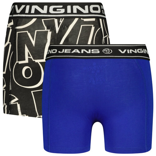Vingino Vingino jongens ondergoed 2-pack boxers Logo Deep Black