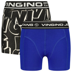 Vingino Vingino jongens ondergoed 2-pack boxers Logo Deep Black