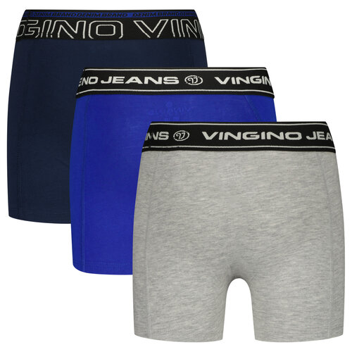 Vingino Vingino jongens ondergoed 3-pack boxers Solid Dark Blue