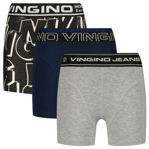 Vingino Vingino jongens ondergoed  3-pack boxers Logo Dark Blue