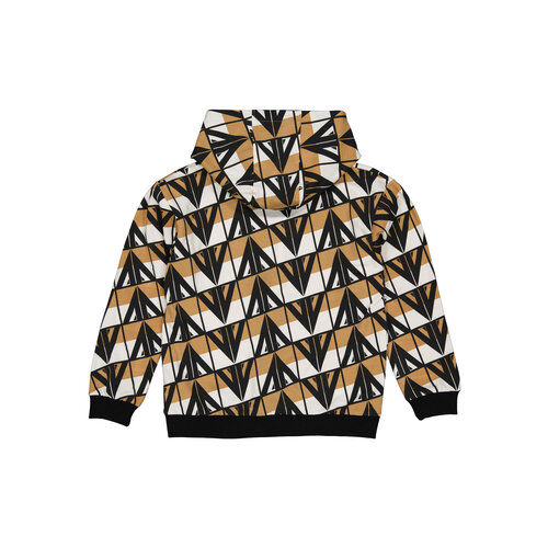 LEVV Levv jongens hoodie Flip aop Black Graphic VV