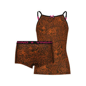 Vingino Vingino meiden ondergoed set Animal Toffee Brown