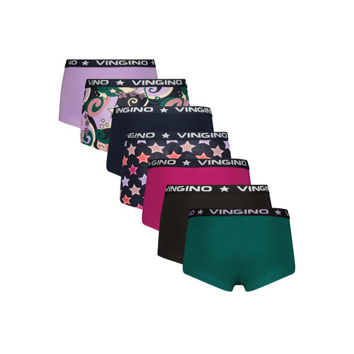 Vingino Vingino meiden ondergoed 7-pack boxers G234 Midnight Blue