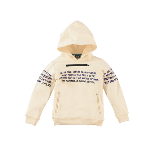 B'Chill B'Chill jongens hoodie Robbie OffWhite