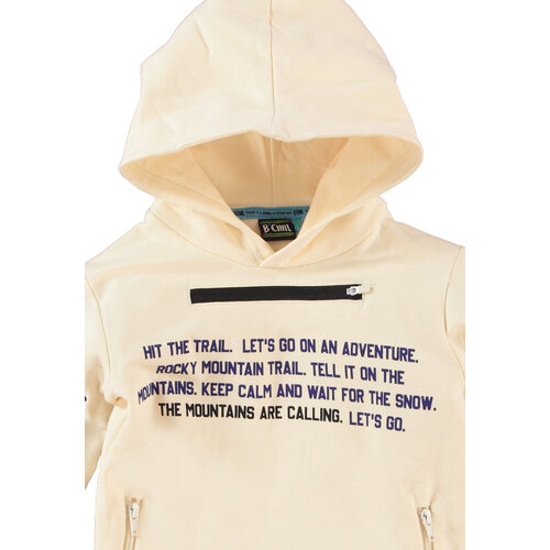 B'Chill B'Chill jongens hoodie Robbie OffWhite