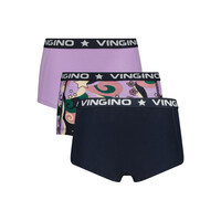 Vingino meiden ondergoed 3-pack boxers Retro Midnight Blue