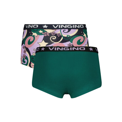 Vingino Vingino meiden ondergoed 2-pack boxers Retro Dark Forest