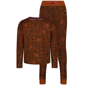 Vingino Vingino meiden pyjama Wieke Toffee Brown