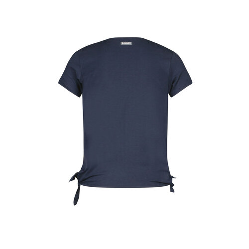 B.Nosy B.Nosy meisjes t-shirt met 2 knopen Dazzling Navy