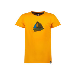 B.Nosy B.Nosy jongens t-shirt Sailing Ship Calm Orange