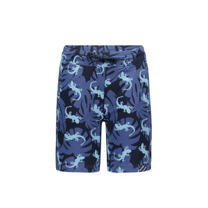 B.Nosy B.Nosy jongens korte joggingbroek aop Gecko Blue