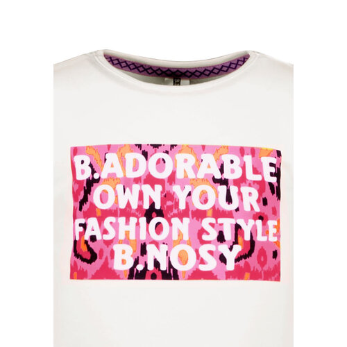 B.Nosy B.Nosy meisjes t-shirt B.Adorable multi print Cotton