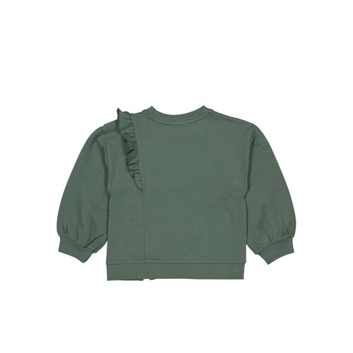 Quapi Quapi meisjes sweater Berdine Dark Green