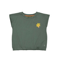 Quapi meisjes crop top Beertje Dark Green